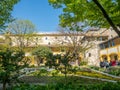 Garden of Hospital in Arles, France Royalty Free Stock Photo