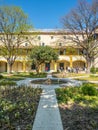 Garden of Hospital in Arles, France Royalty Free Stock Photo