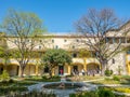 Garden of Hospital in Arles, France Royalty Free Stock Photo