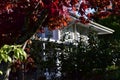 A garden house hidden in trees