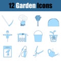 Garden Icon Set Royalty Free Stock Photo