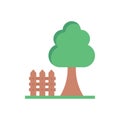 Garden vector flat color icon Royalty Free Stock Photo