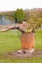 Garden incinerator Royalty Free Stock Photo