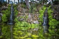 Garden with indu statue Royalty Free Stock Photo