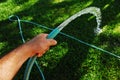 Garden irrigation Royalty Free Stock Photo