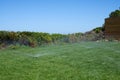 Garden irrigation system with sprinklers Royalty Free Stock Photo