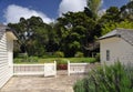 Garden at James Busby house, Treaty Grounds, Waitangi Royalty Free Stock Photo