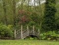 Japanese Style Bridge in English Garden Royalty Free Stock Photo