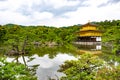 Kinkaku-ji Temple or Rokuon-ji, Golden Pavilion, Zen Buddhist temple and garden in Kyoto, Japan. Royalty Free Stock Photo