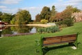 Garden with a lake