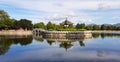 The garden with the lake of Temple of Confucius, Jianshui, Yunnan, China