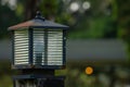 A garden lamp on the side of the road to add to the beauty as well as street lighting Royalty Free Stock Photo