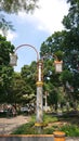 Garden lamp in tropical country Royalty Free Stock Photo