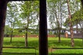 Garden in the Large Palaestra in Pompeii Royalty Free Stock Photo