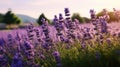 garden lavender palette flowers Royalty Free Stock Photo