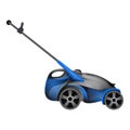 Garden lawn mower icon cartoon vector. Professional machine Royalty Free Stock Photo