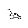 Garden, lawn, mower vector icon. Element of design tool for mobile concept and web apps vector. Thin line icon for website design