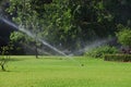 Garden lawn water sprinkler. Royalty Free Stock Photo