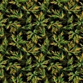 Garden leaves ornament pattern Royalty Free Stock Photo