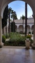 Garden in the Livadia Palace, where the Yalta conference was held in 1945.