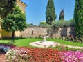 The garden of Madonna del Frassino Sanctuary