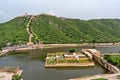 Garden, Maota Lake and Jaipur Wall