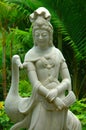 Garden Marble Statue of guanyin Royalty Free Stock Photo