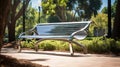 garden metal bench