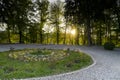 Garden Monastery Curtea de Arges Romania Royalty Free Stock Photo