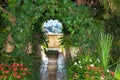 Garden in monastery of village Valldemossa Royalty Free Stock Photo