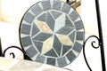 Garden mosaic stone chair