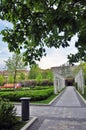 The Garden named after Bauman on Staraya Basmannaya street. Popular landmark in Moscow city center.