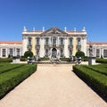 Garden and national Palace of Queluz Royalty Free Stock Photo