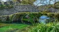 Garden of Ninfa, landscape garden in the territory of Cisterna di Latina, in the province of Latina, central Italy. Royalty Free Stock Photo