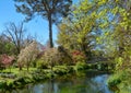 Garden of Ninfa, landscape garden in the territory of Cisterna di Latina, in the province of Latina, central Italy. Royalty Free Stock Photo