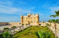 The garden in old Fort, Alexandria, Egypt Royalty Free Stock Photo