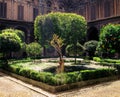 Yard with many trees at Doria Pamphilj Gallery in Rome, Galleria Doria Pamphilj