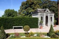 Garden with an old summerhouse Royalty Free Stock Photo