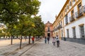 The Garden of Oranges, El Patio de Los Naranjos, the courtyard of the Great Mosque of Seville, Spain