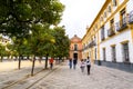 The Garden of Oranges, El Patio de Los Naranjos, the courtyard of the Great Mosque of Seville, Spain