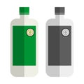 Garden packing a bottle of fertilizer, garden pack icon,