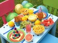 Garden party for children Royalty Free Stock Photo
