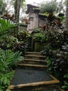 Garden path, Balinese house compound Royalty Free Stock Photo