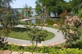 Garden path in Dallas Arboretum