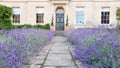 Garden Path Leading to an Attractive London Home Royalty Free Stock Photo