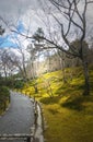 Garden path at Tenryuji Temple, Arashiyama, Kyoto, Japan Royalty Free Stock Photo