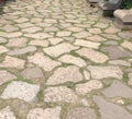 Garden paver abstract pattern Royalty Free Stock Photo