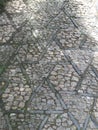 Garden paver abstract pattern Royalty Free Stock Photo