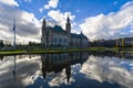 Backlit on the Peace Palace garden Royalty Free Stock Photo