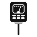 Garden ph meter icon simple vector. Probe test kit